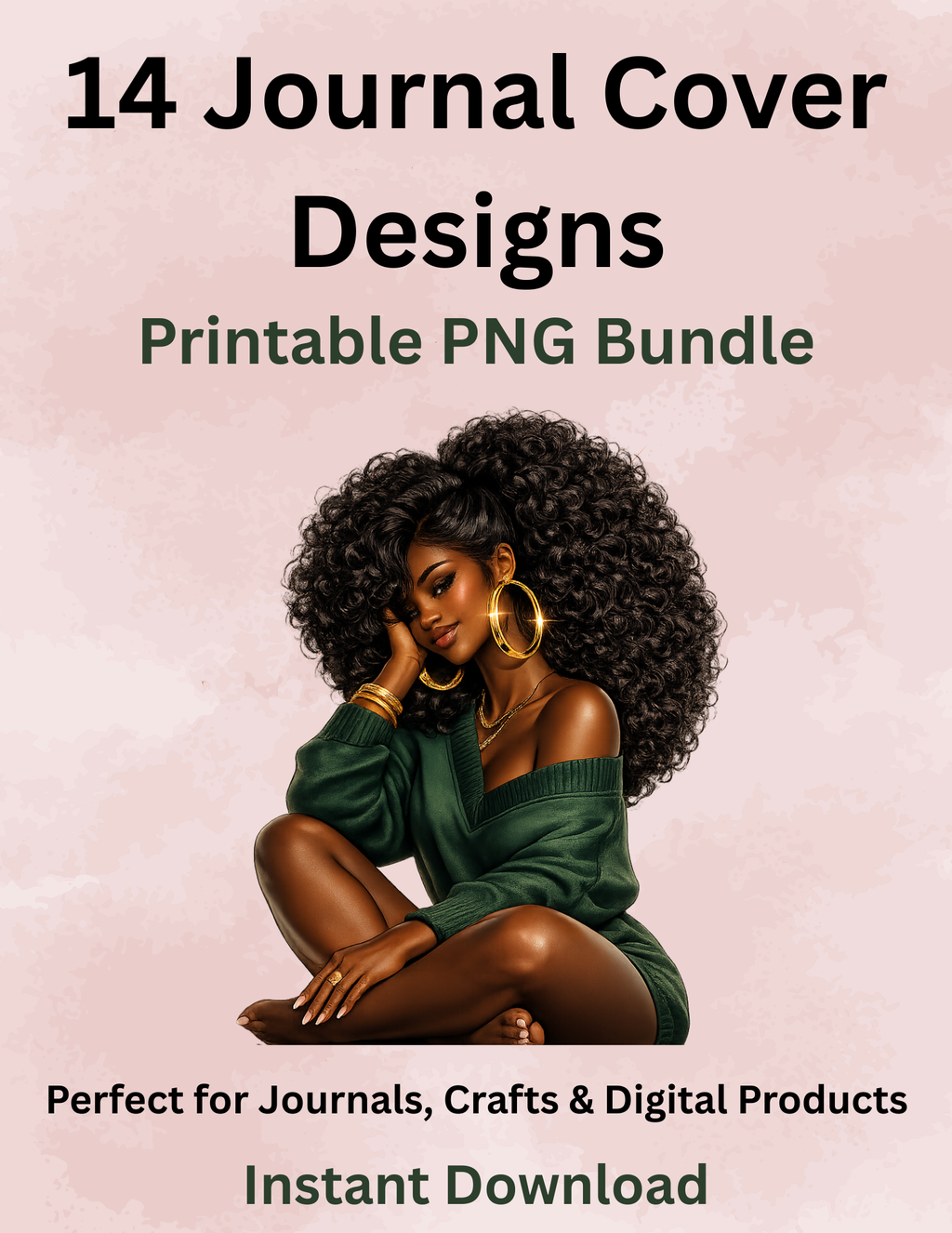 14 Faith-Based Journal Cover Designs | Printable PNG Bundle | Instant Download