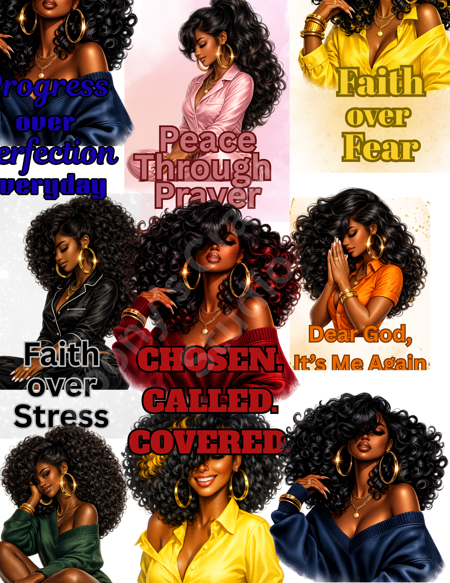 14 Faith-Based Journal Cover Designs | Printable PNG Bundle | Instant Download