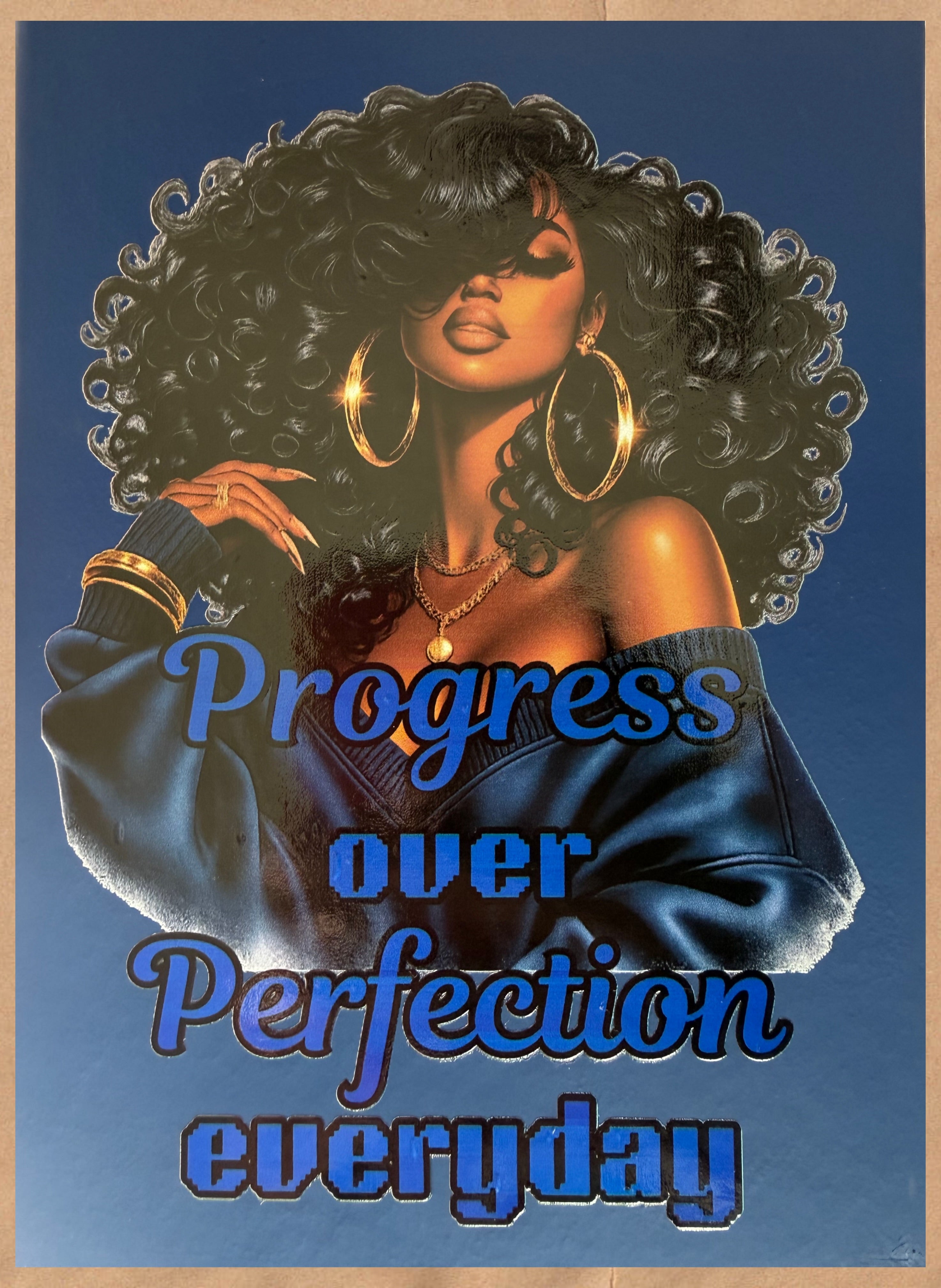 Progress Over Perfection Journal – Motivational A5 Lined Notebook for Women (200 Pages)